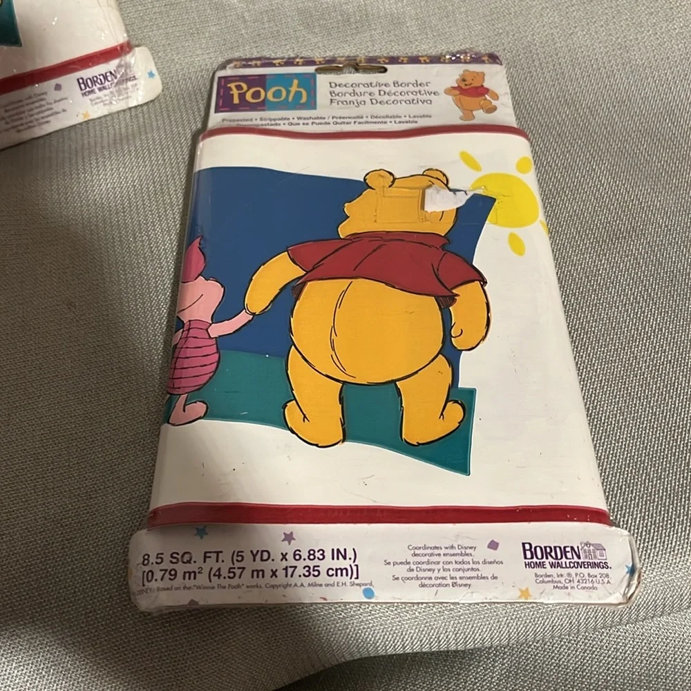 2 Packs Vintage Winnie the Pooh 1990’s Wall Border by Borden